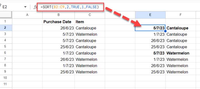 Multiple Sort Columns