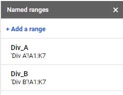 two named ranges to use in Importrange